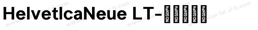 HelvetlcaNeue LT字体转换